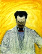 Eugene Jansson portratt av ernest thiel Spain oil painting artist